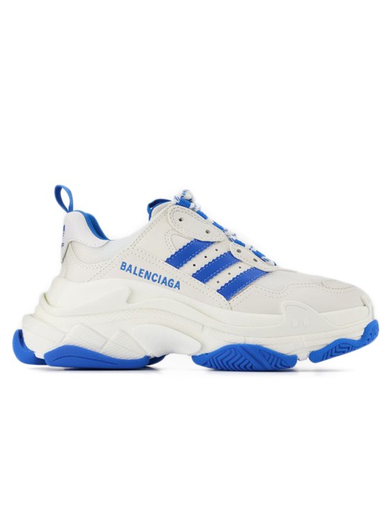 Balenciaga Triple S "a" Sneakers  - White/blue