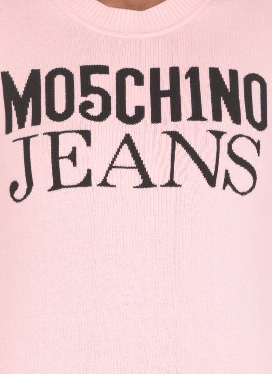Shop Moschino Cotton Sweater In Pink