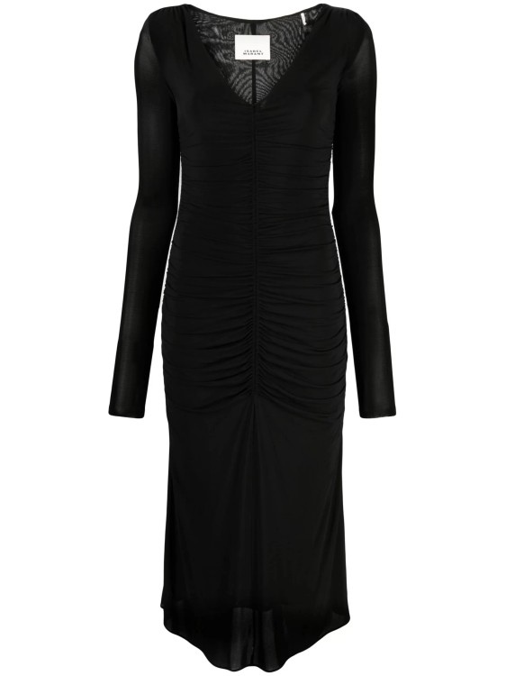 Isabel Marant Midi Laly Black Dress
