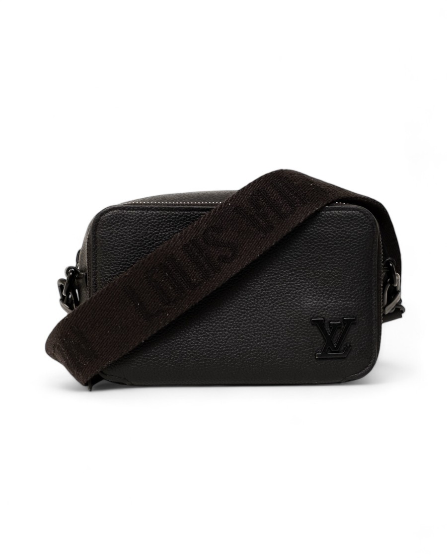 Pre-owned Louis Vuitton Alpha Black Clutch