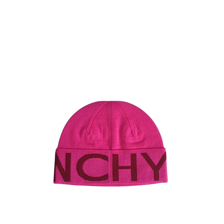 Shop Givenchy Wool Logo Hat In Pink