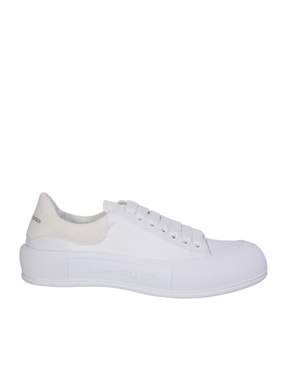 Alexander Mcqueen Shoes Skate Lace Up In Neutrals