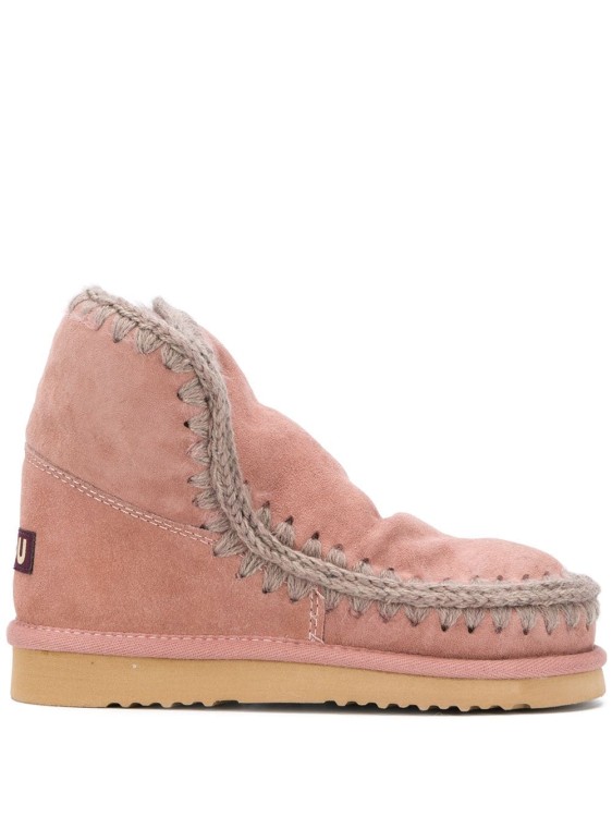 Mou Flat Ankle Boots  Woman In Pink