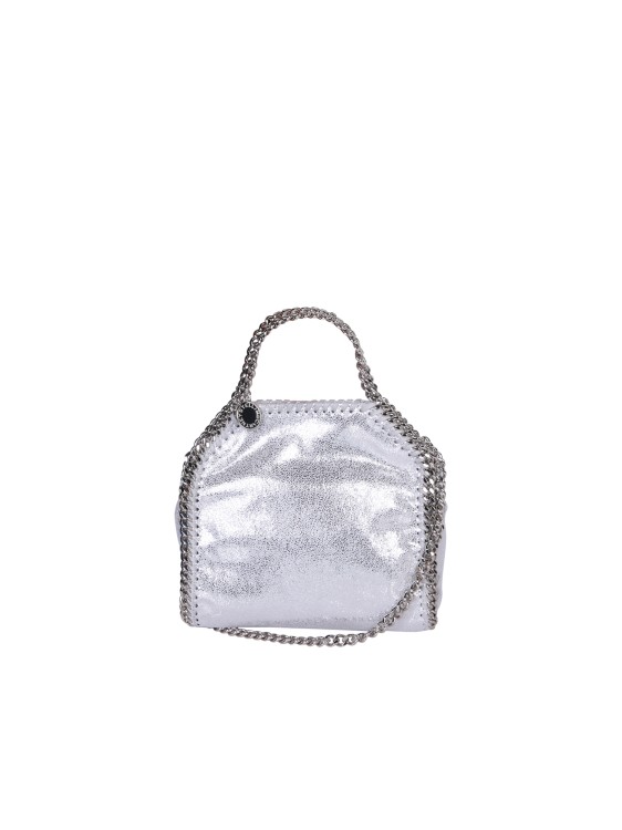 Stella Mccartney Silver Cross-body Bag In White