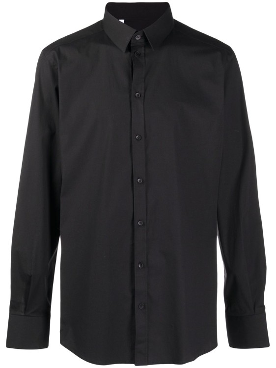 Dolce & Gabbana Long-sleeve Button-fastening Shirt In Black