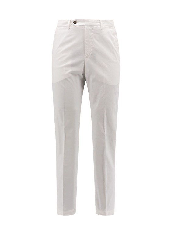 Shop Pt Torino Stretch Cotton Trouser In Grey