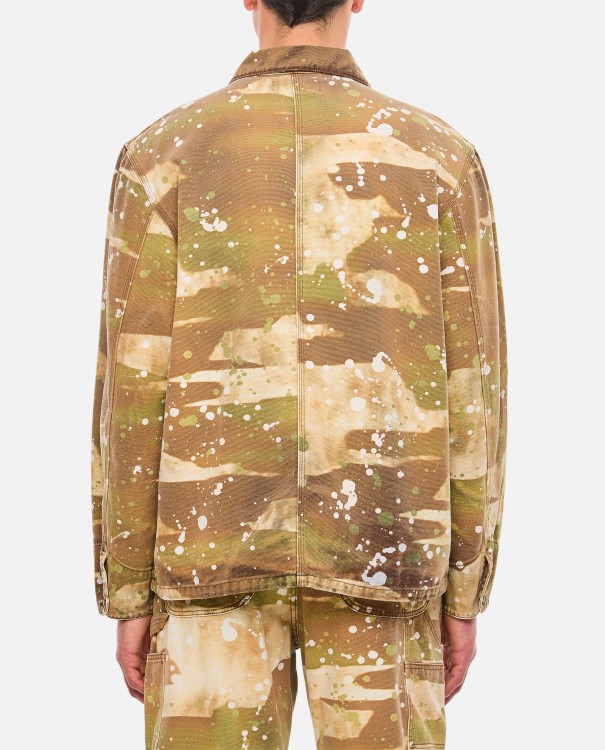 Shop Msgm Camouflage Jackets In Neutrals