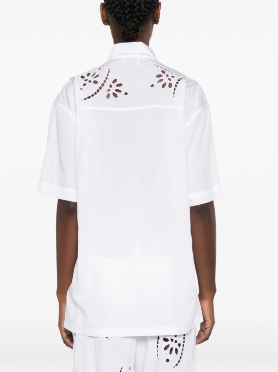 Shop Isabel Marant Bilya Broderie-anglais Shirt In White