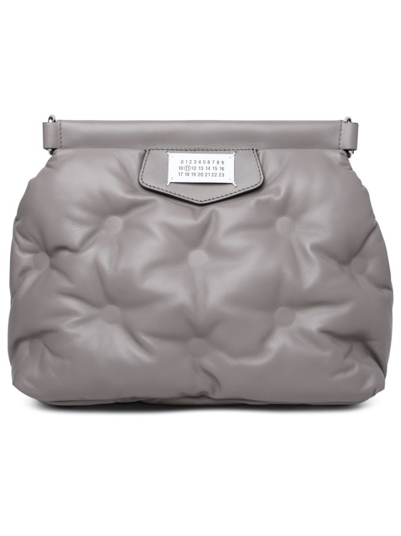 Maison Margiela Glam Slam' Taupe Nappa Leather Crossbody Bag In Grey