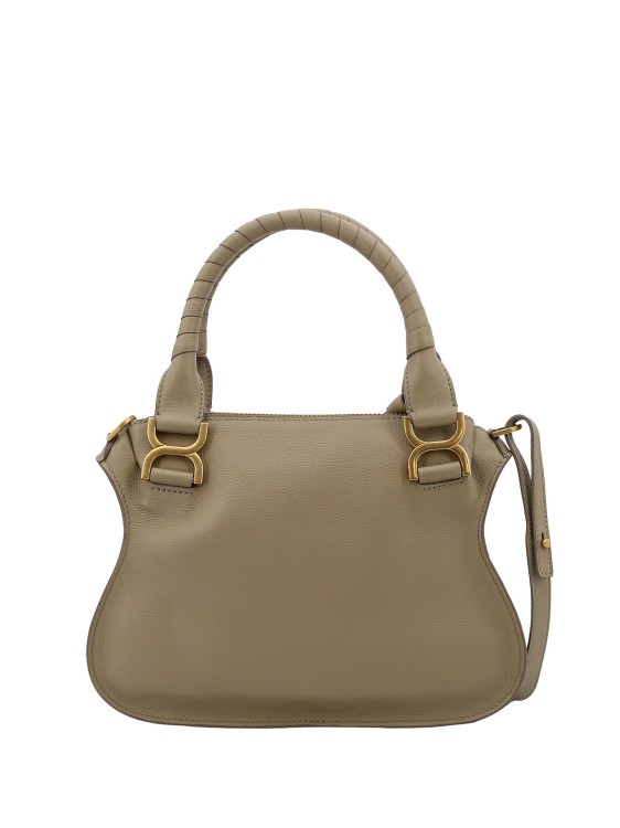 Shop Chloé Marcie Small Leather Handbag With Removable Shoulder Strap In Brown