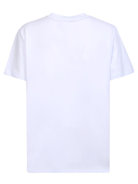 Shop Msgm Bold Logo White And Black T-shirt