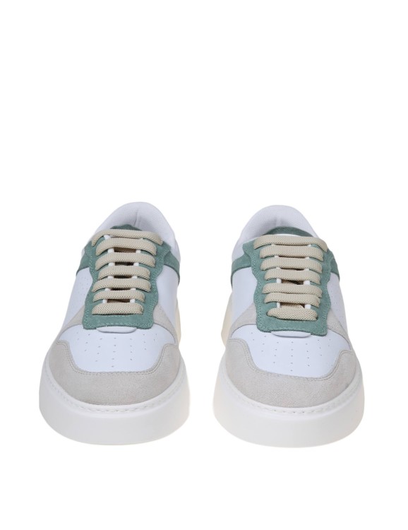 Shop Furla Sneaker Basic Model In Multicolored Synthetic Leather In White