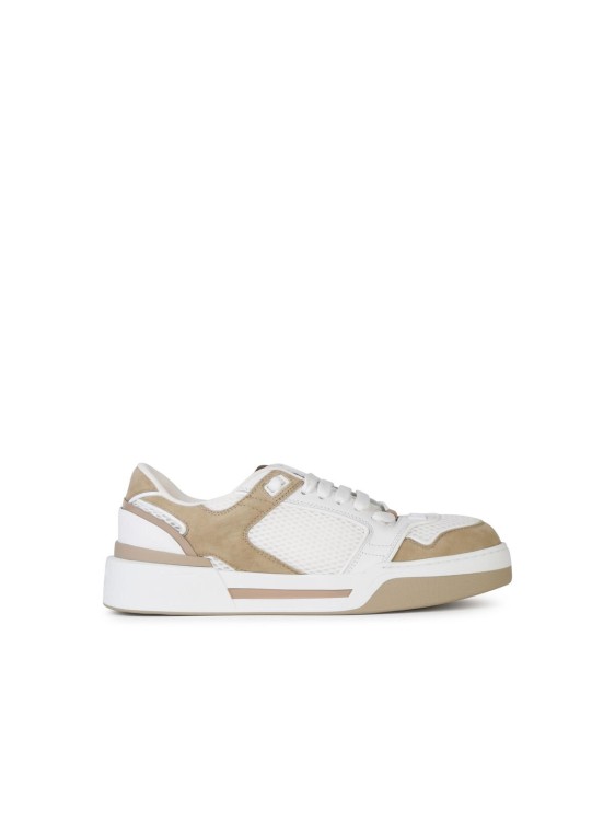 Shop Dolce & Gabbana New Roma' White Leather Sneakers