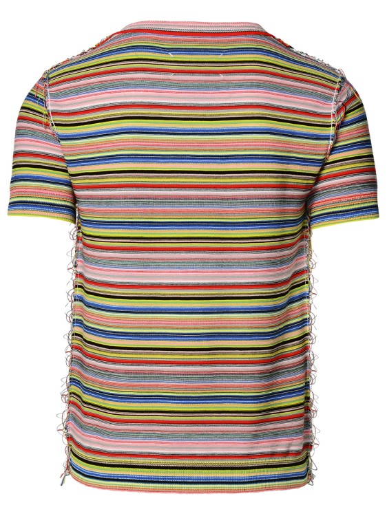 Shop Maison Margiela Multicolor Cotton T-shirt