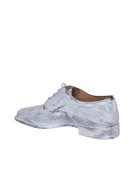Shop Maison Margiela Tabi Toe Lace-up Shoes In Grey