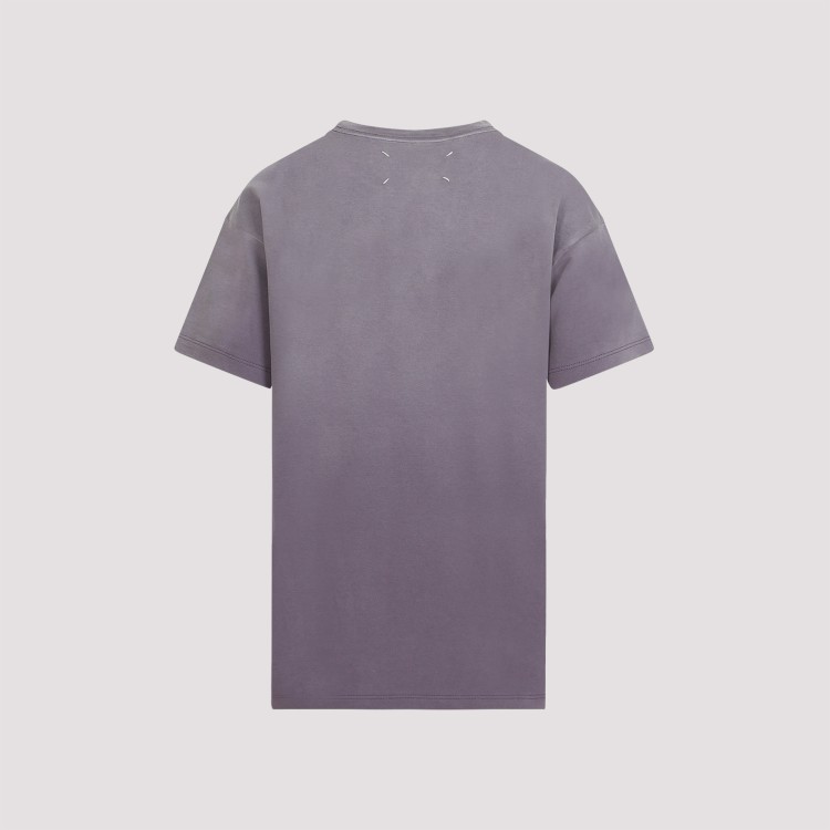Shop Maison Margiela Purple Aubergine Cotton T-shirt