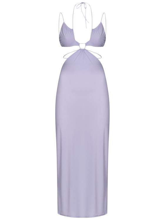 Shop Amazuìn Uma Light Lilac Stretch Jersey Long Slip Dress In Purple