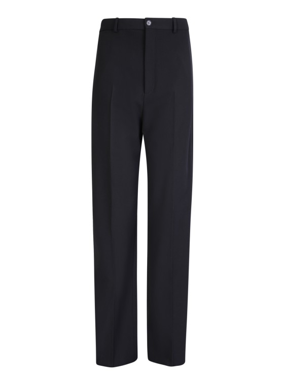 Shop Balenciaga Black Tailored Large Fit Trousers In Neutrals