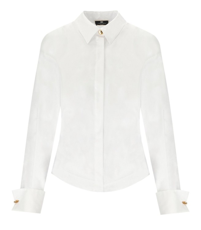 Elisabetta Franchi White Shirt With Logo