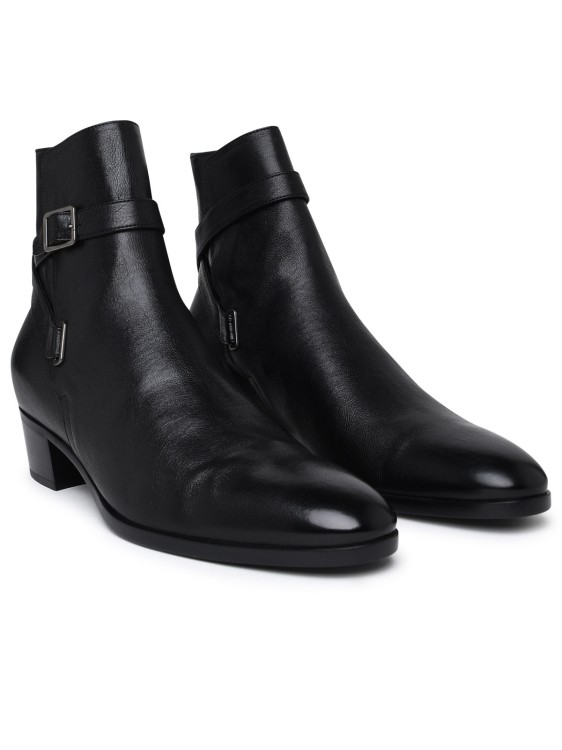 Shop Saint Laurent Dorian Ankle Boot In Black