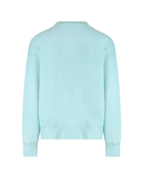 Shop Palm Angels Blue Cotton Sweatshirt