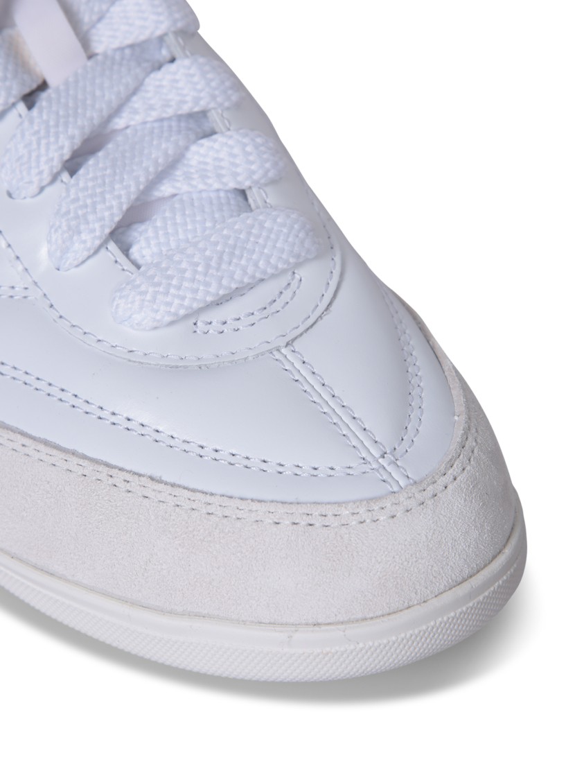 Shop Junya Watanabe White Lace-up Sneakers