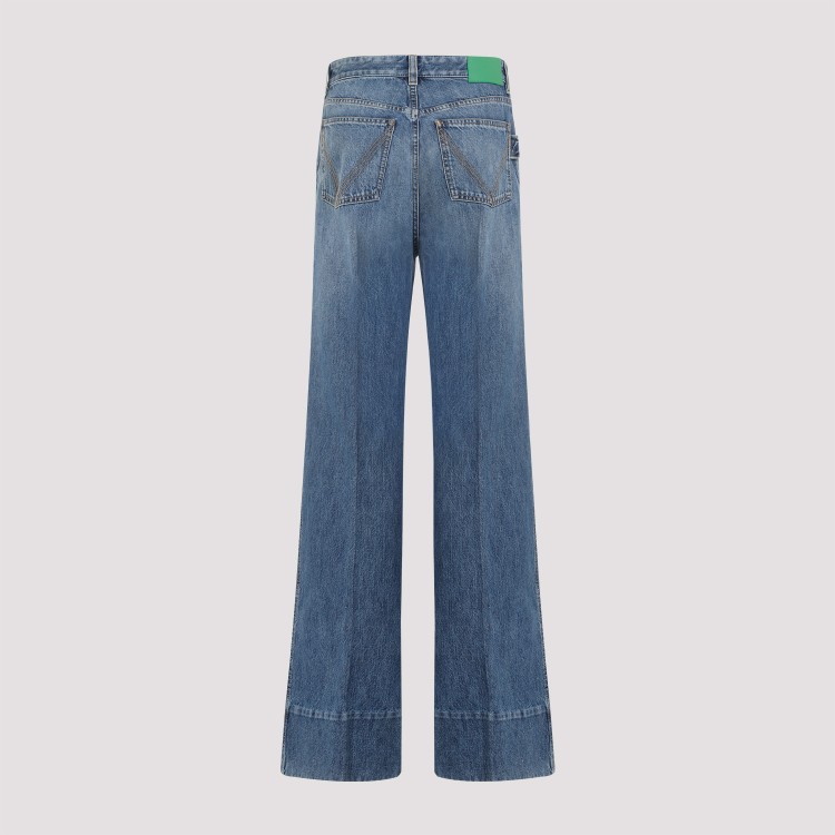 Bottega Veneta Vintage Indigo Palazzo Jeans Clothing In Blue