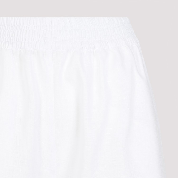 Shop Fabiana Filippi Off White Linen Pants