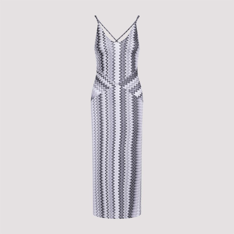 Shop Missoni Multi Grey Shades Long Dress