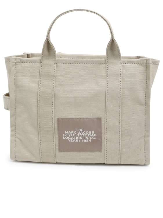 Marc Jacobs (the) The Mini Tote Cotton Canvas Bag In Neutrals