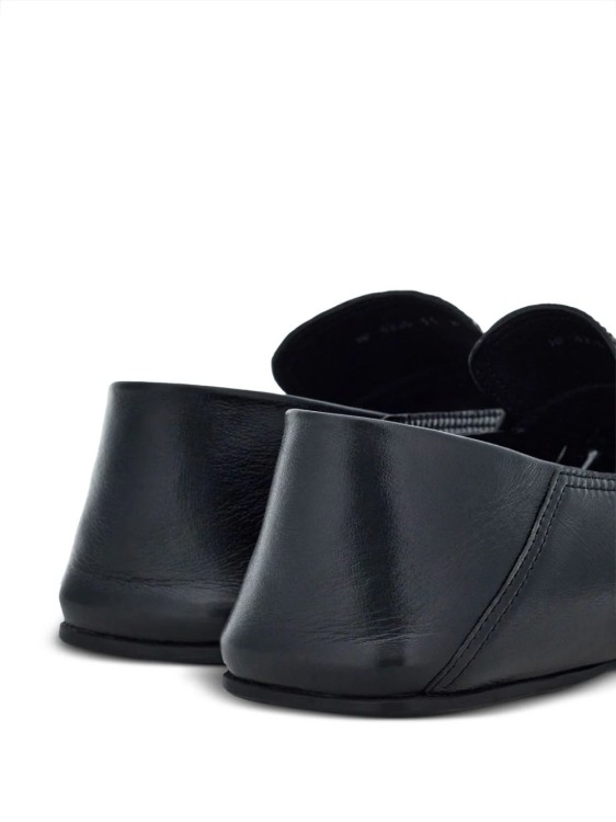 Shop Ferragamo Black Cut-out Loafers