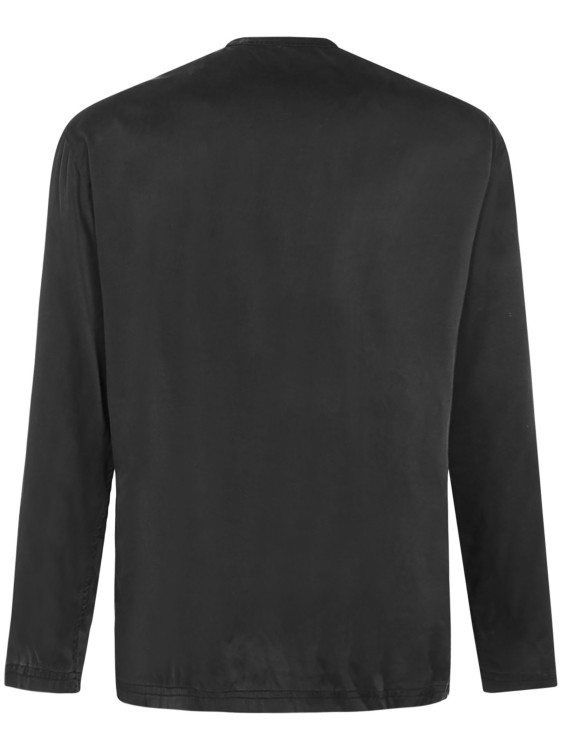 Shop Tom Ford Henley Pajama Shirt In Black