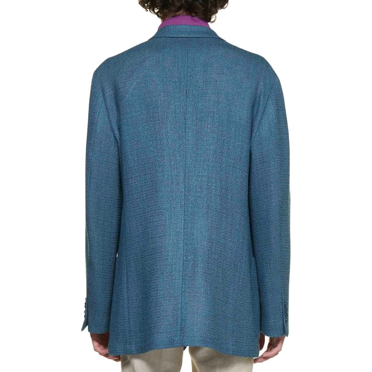 Shop Etro Single-breasted Blazer In Blue
