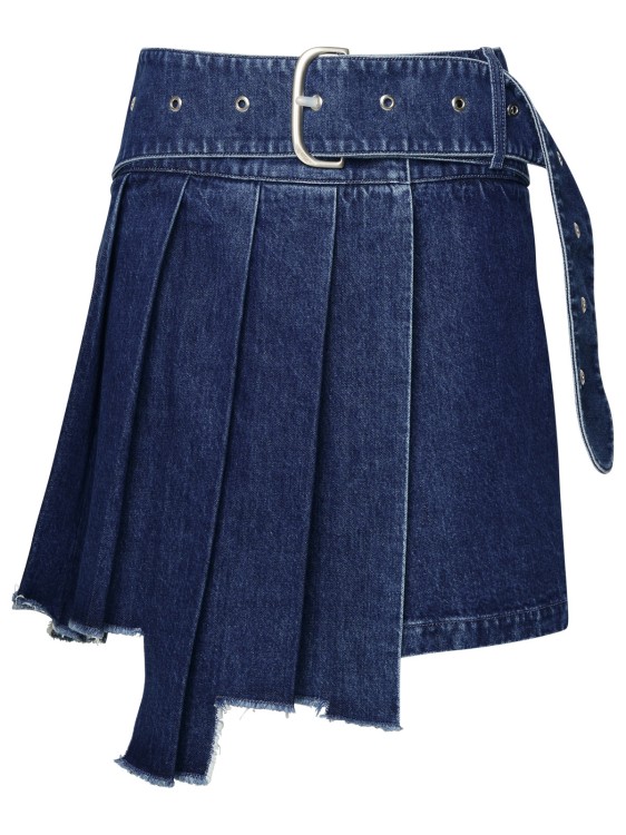 Off-white Blue Demin Skirt