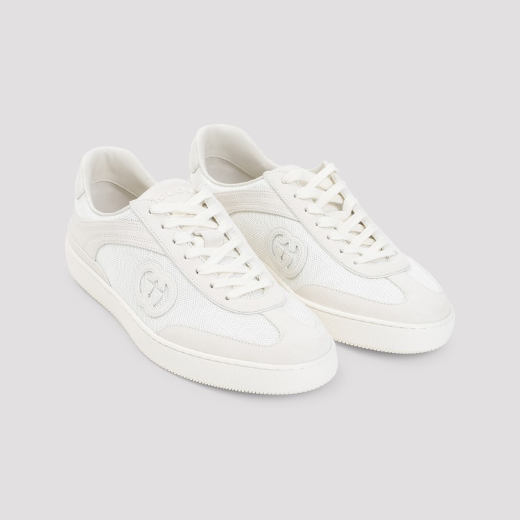 Gucci Interlocking G Low-top Sneakers In White