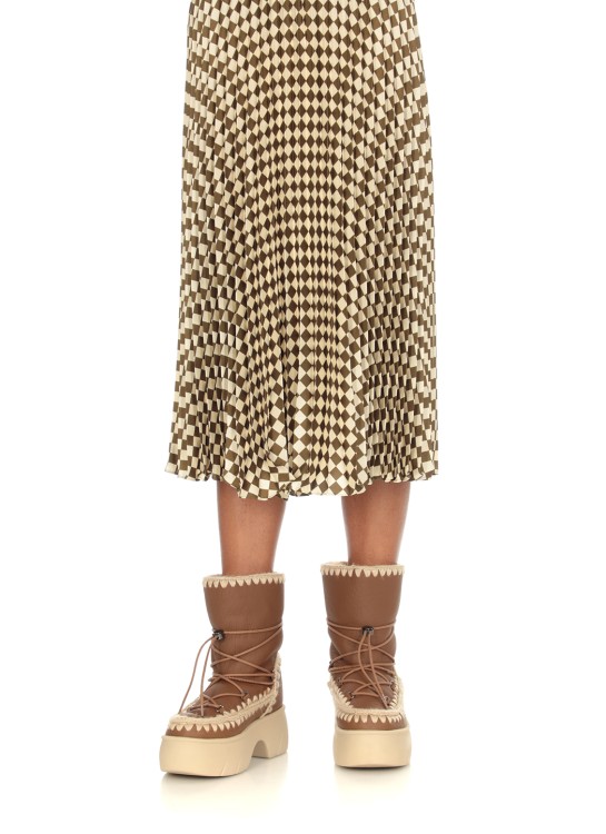 Shop Mou Eskimo Twist Short Ankle Boots In Brown