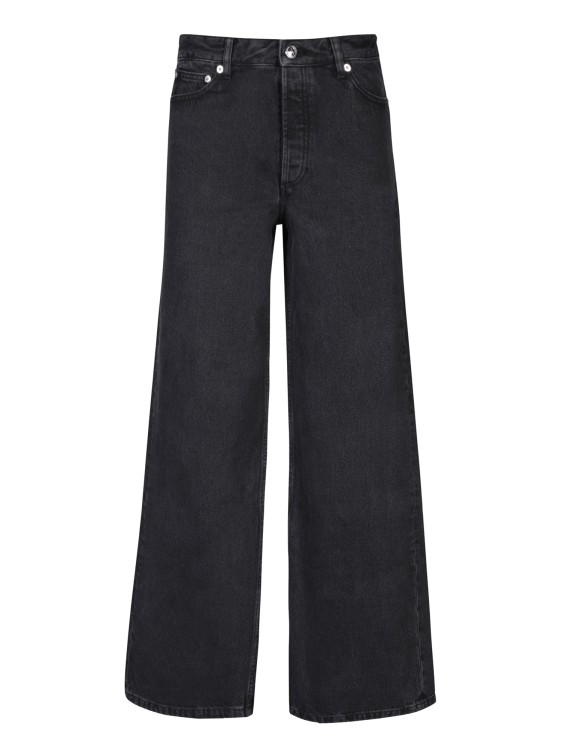 Apc Wide-leg Jeans In Black