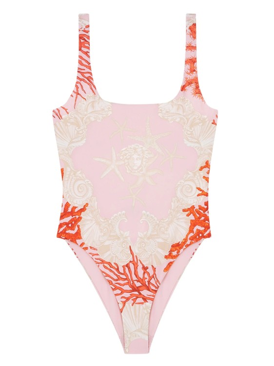 Versace Pink Barocco Swimsuit