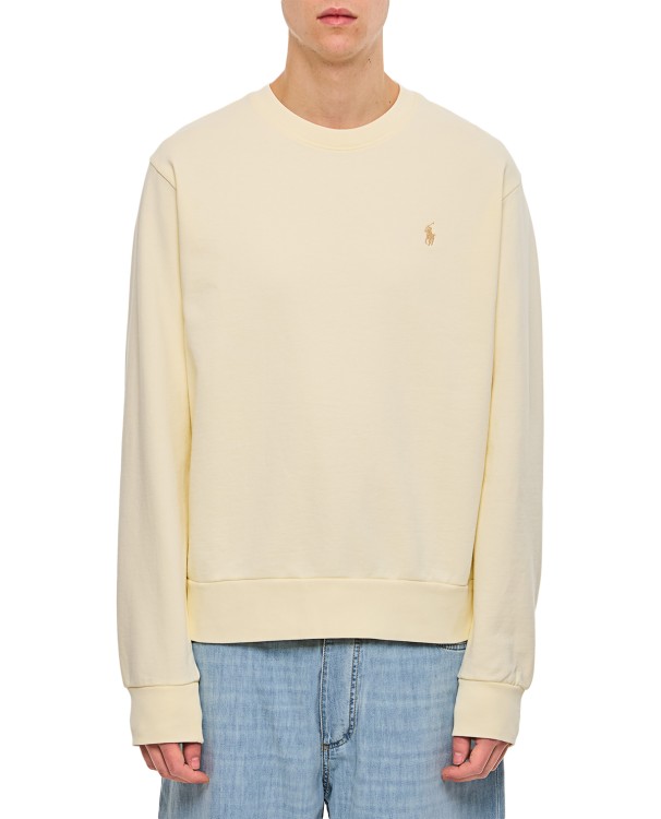 Polo Ralph Lauren Cotton Sweatshirt In Neutrals