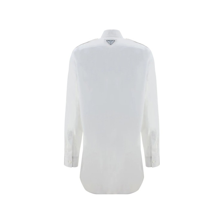 Shop Prada Cotton Shirt In White