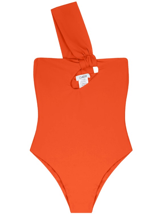 Shop Cheri' Orange Nylon One-piece Swimsuit