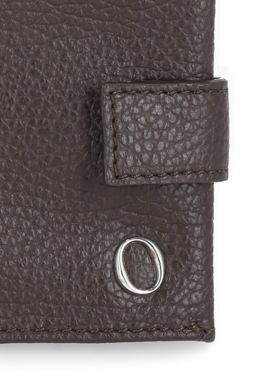 Shop Orciani Micron Leather Purse In Brown