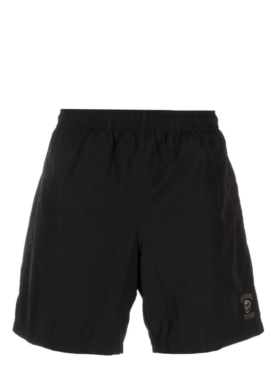 Alexander Mcqueen Black Synthetic Fiber Beach Shorts