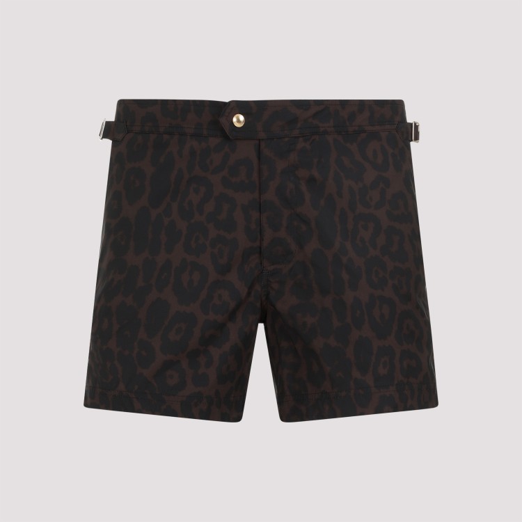Shop Tom Ford Cheetah Brown Swimwear