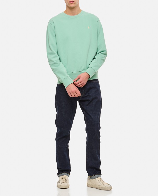 Shop Polo Ralph Lauren Cotton Sweatshirt In Green