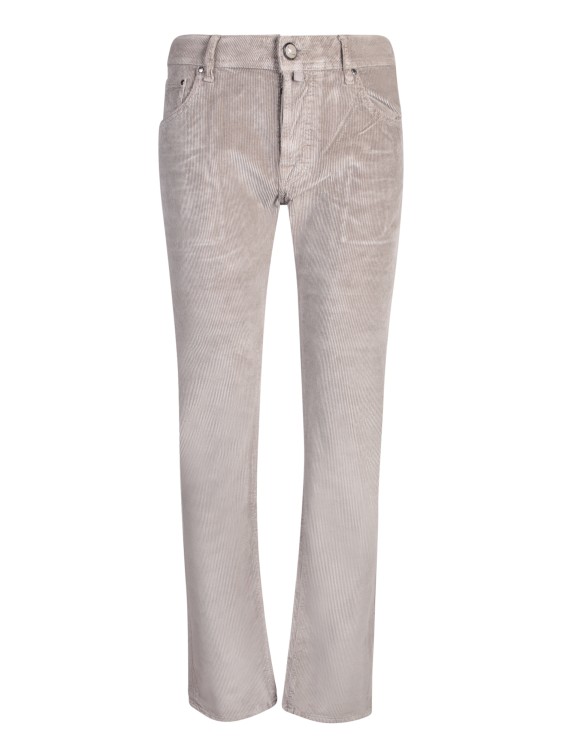 Jacob Cohen Taupe Cropped Leg Jeans In Grey