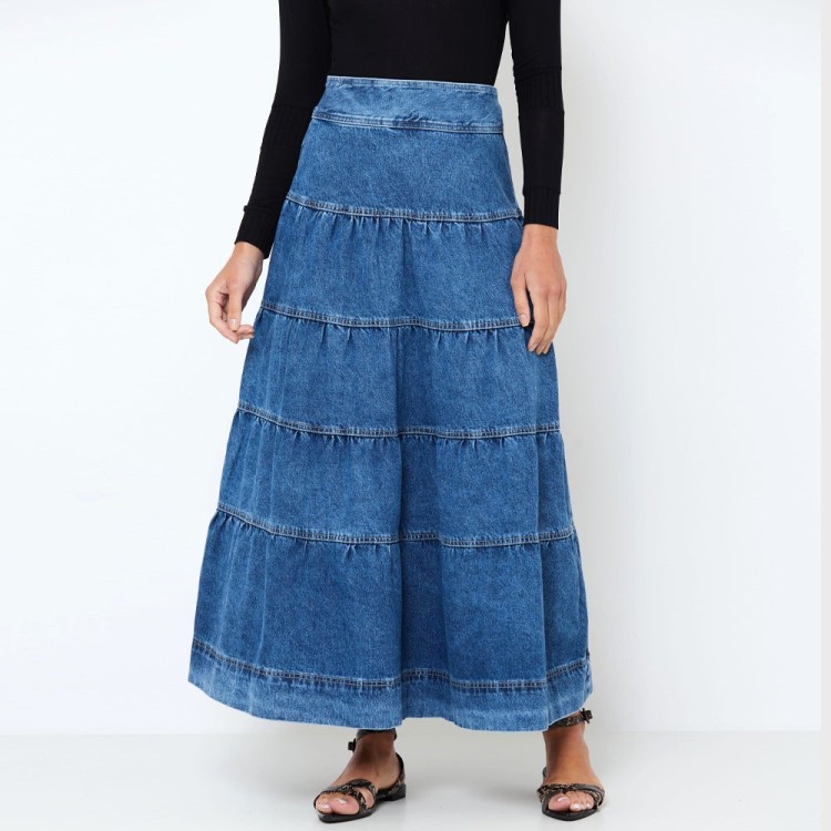 Shop Hi Lo Wear Skirt Bronx Blue Jeans