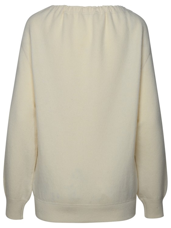 Shop Jil Sander Cream Cashmere Sweater In Neutrals