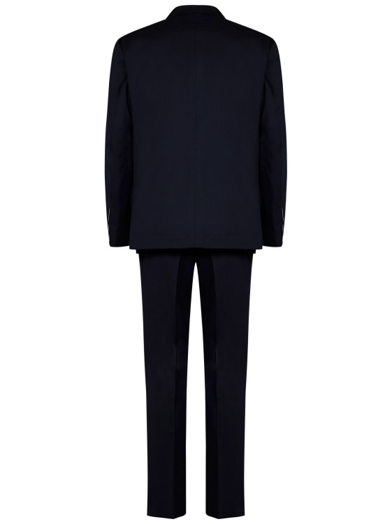 Shop Luigi Borrelli Midnight Blue Suit In Virgin Wool