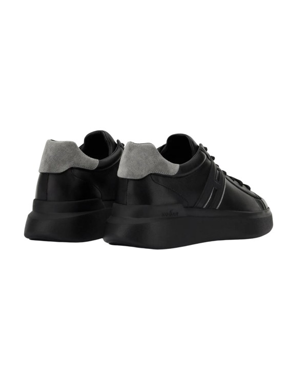 Shop Hogan Black Lace-up Sneakers